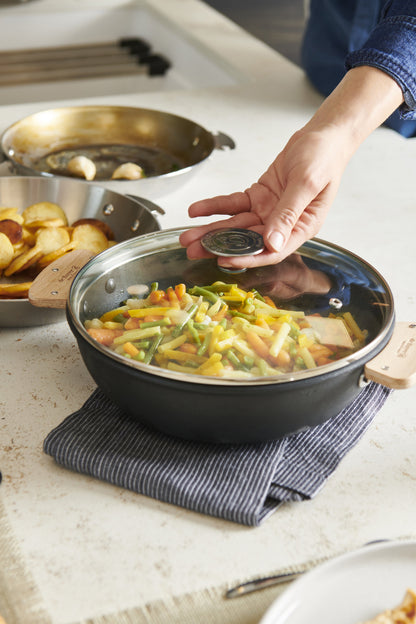 De Buyer Glass Lid With S/S Knob - Compatible With Alchimy