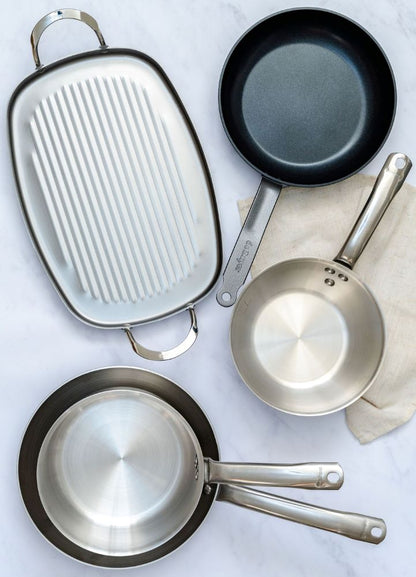 De Buyer Alchimy Trial Kit - Alchimy 3-Ply, Ceranoa & Mineral B Cookware